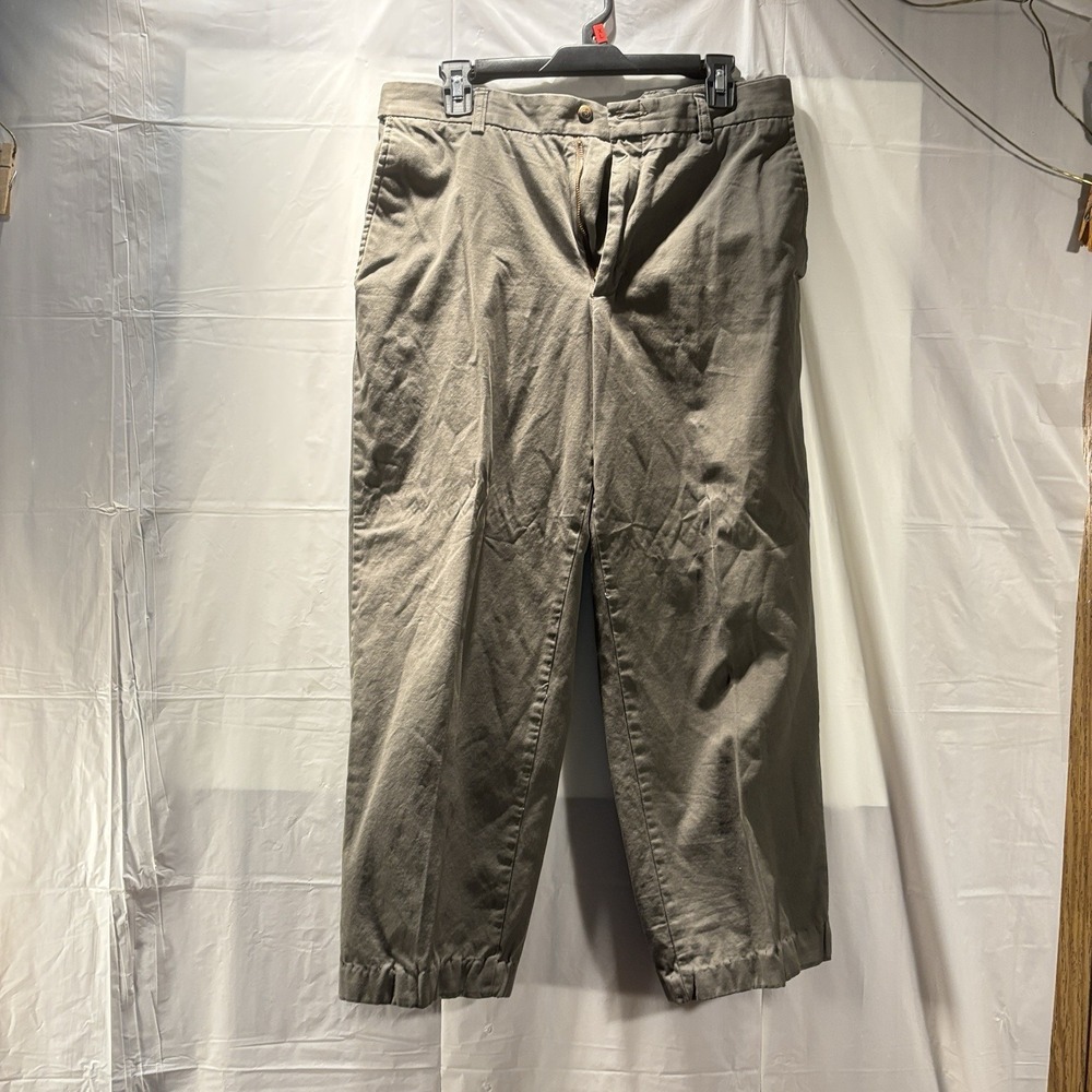 Hagger Q Gray Comfort Expandable Waist Casual Pants Cotton 30 Waist Shortened